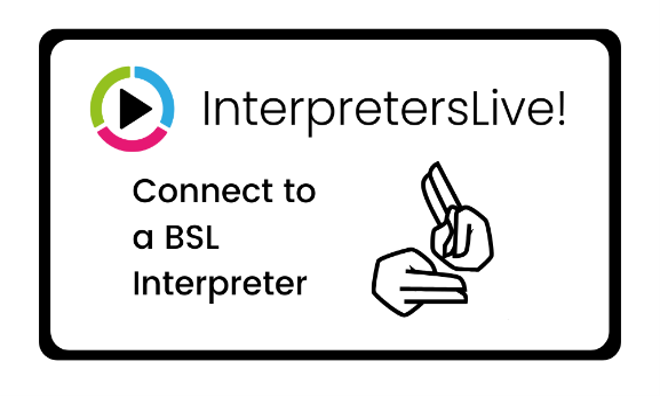 InterpretersLive! Connect to a BSL Interpreter
